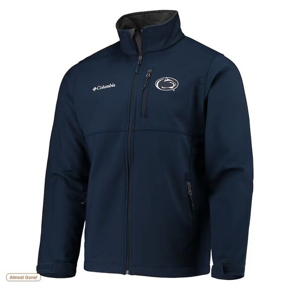 Columbia Collegiate Ascender Softshell Jacket Medium PSU Penn State NWOT Blue - Picture 11 of 12